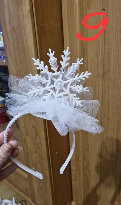 Обруч сніжинки.новорічник