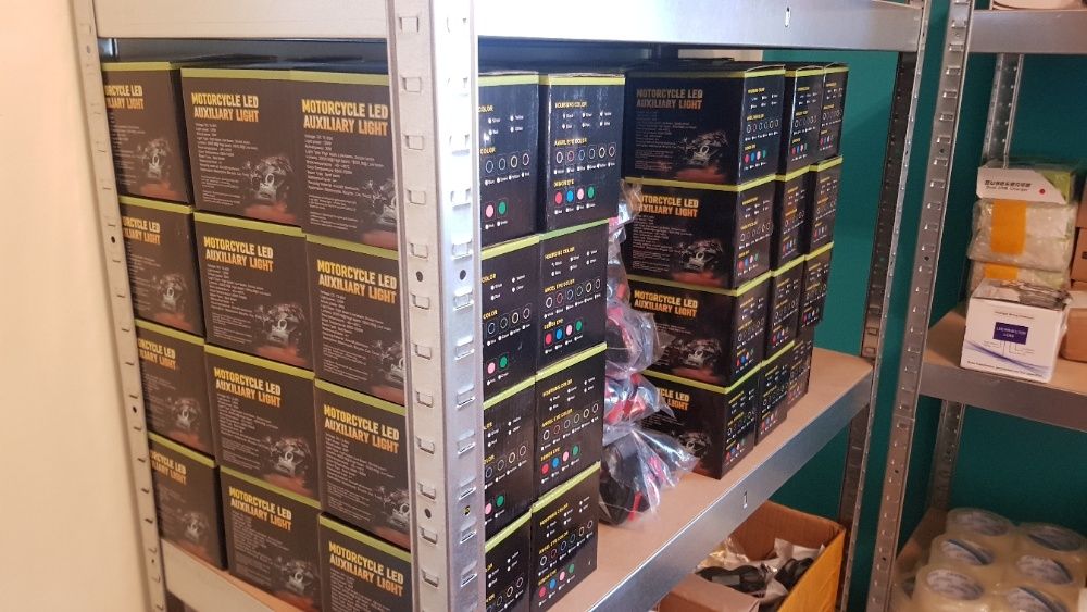 #HIT# LED Halogeny soczewkowe 2 sztuki reflektory motocyklowe lampy U5