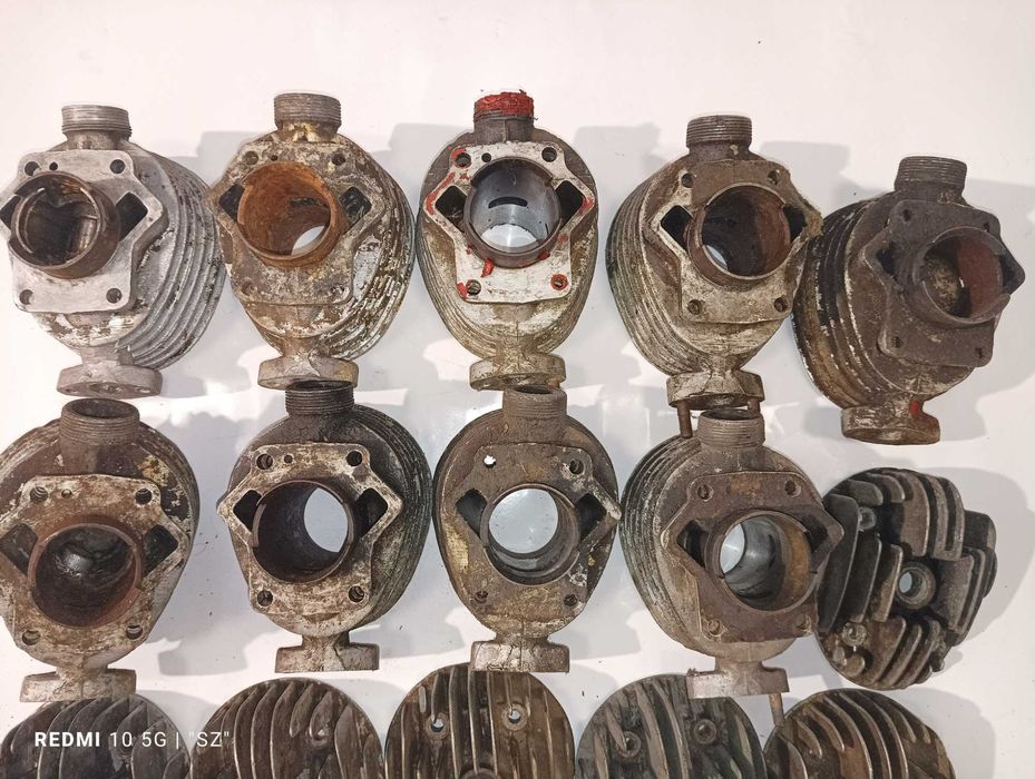 Komar - sztywniak - Romet - cylindry - głowice - 10 kg.