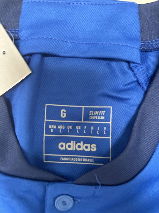Niebieska koszulka pilkarska Adidas nowa z metka