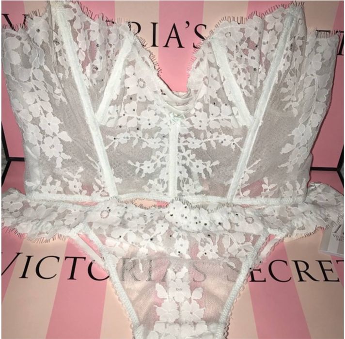 Victoria secret wedding set bra оригінал набір. В камінцях