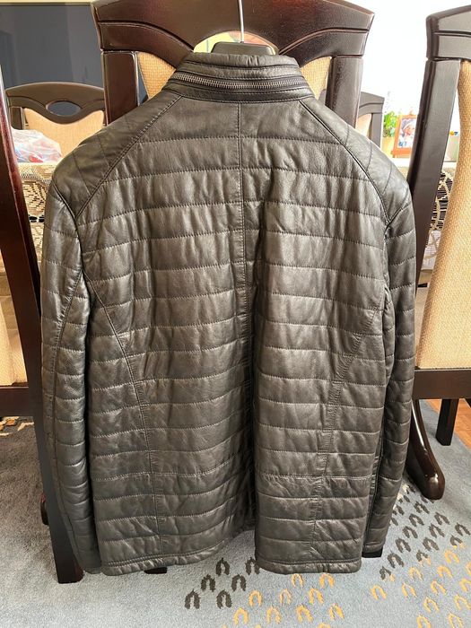 Nowa Kurtka skórzana Gipsy model ‘Callan’ - ciemnobrązowy 
Skó