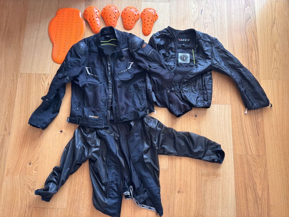 Kurtka motocyklowa SECA Venti Uno Black – rozmiar M + dodatkowo ochraniacz na plecy