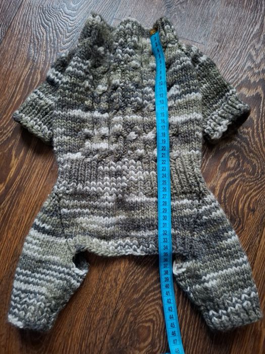 В'язаний комбінезон+подарунок дощовик