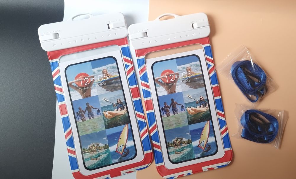 HWeggo [2 Pack] duże wodoodporne etui na telefon, IPX8, z regulowanym