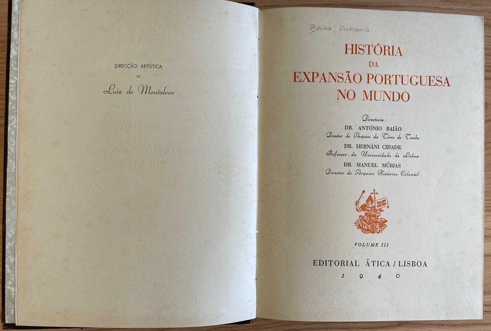 Livros Antigos: História da Expansão Portuguesa