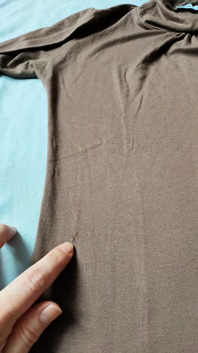 Brązowy turecki golf damski wiskoza stan dobry