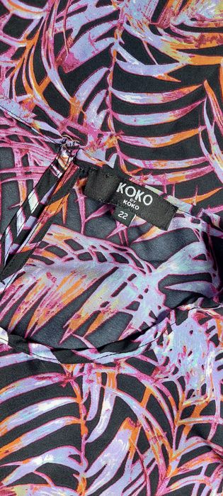 Koszulka tunika bluzka rozszerzana tuszująca 22/50 48 Koko by Koko
