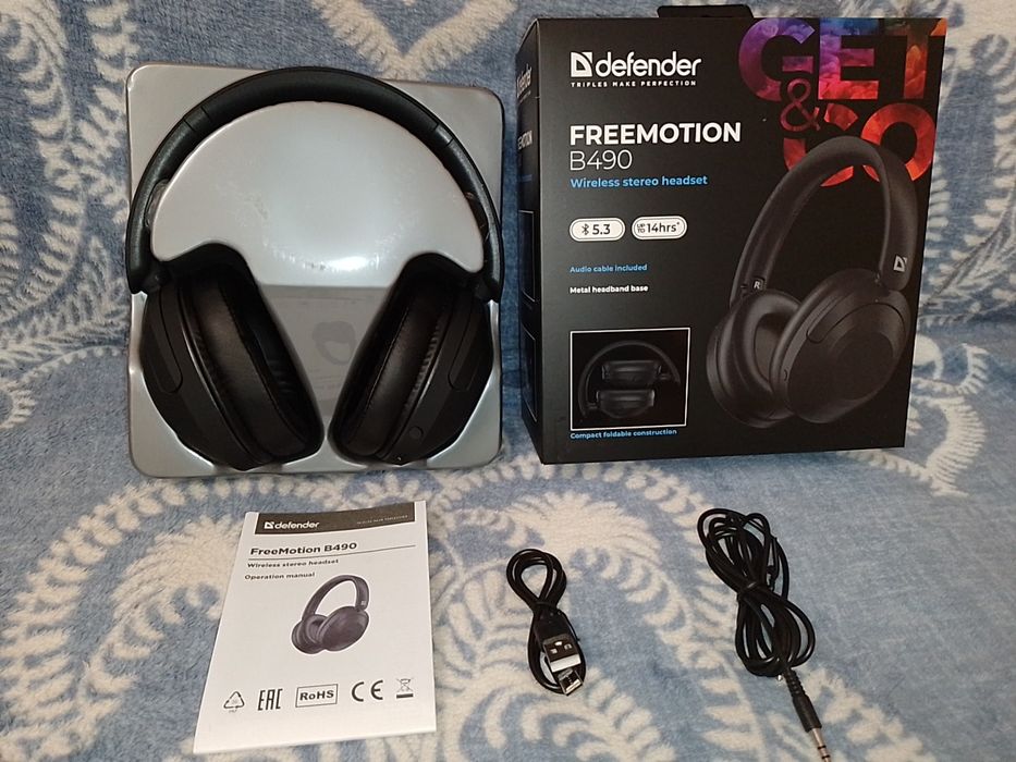 ‼️Беспроводные наушники Defender FreeMotion B490 (Bluetooth 5.3)