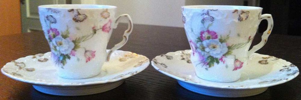 Chavenas de Café Antigas com Dourados