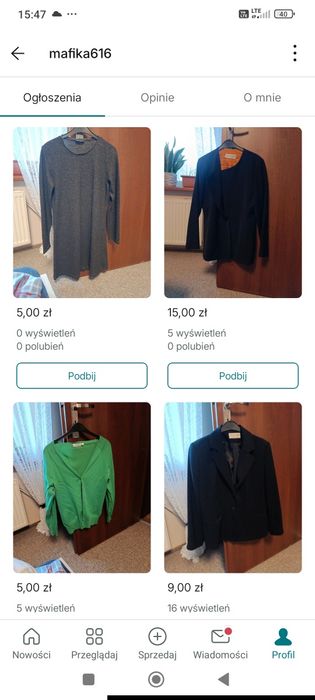 Duży zestaw ubrań rózne rozmiary