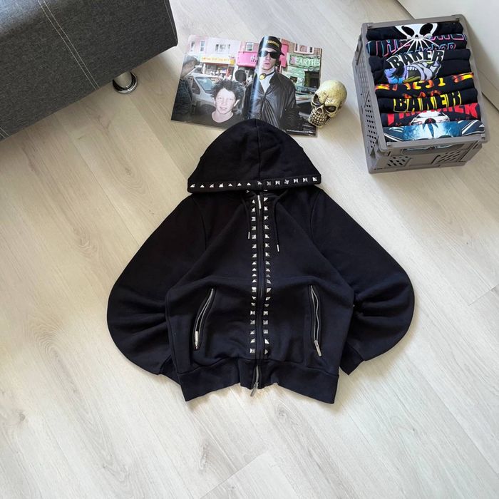 Zip Up Hoodie Black
