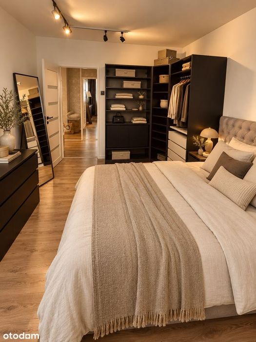 53 m² przy Koneserze | Stylowe wnętrze | Balkon | Garderoba | 75" TV