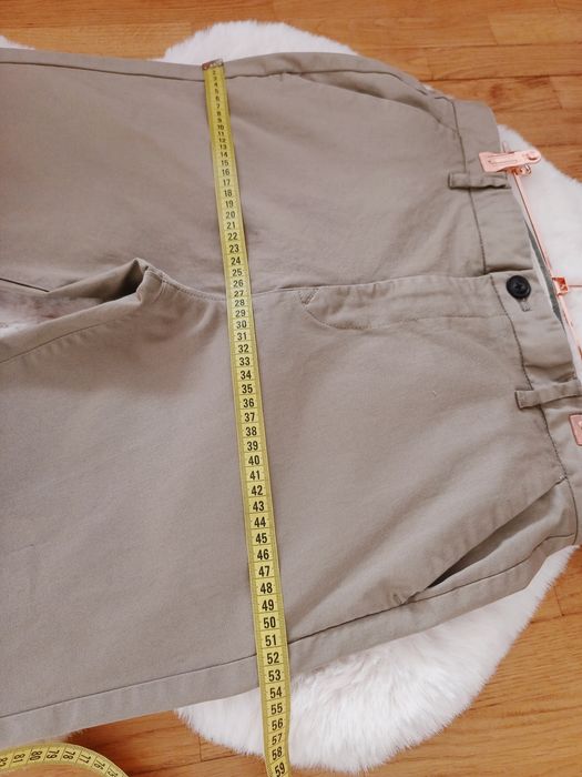 Spodnie chino, Next, W32, L31, popielaty brąz, 98% bawełna