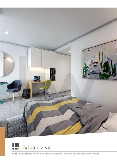 Apartamento T0 Novo com Lugar de Estacionamento na Quinta da Portela,