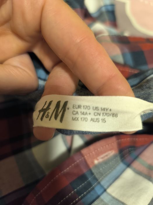 Camisa manga comprida rapaz xadrez 14 anos +