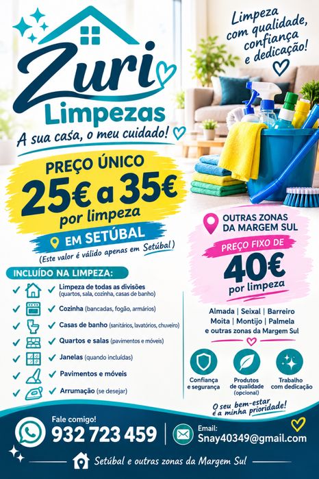 Serviços de limpeza Zuri
