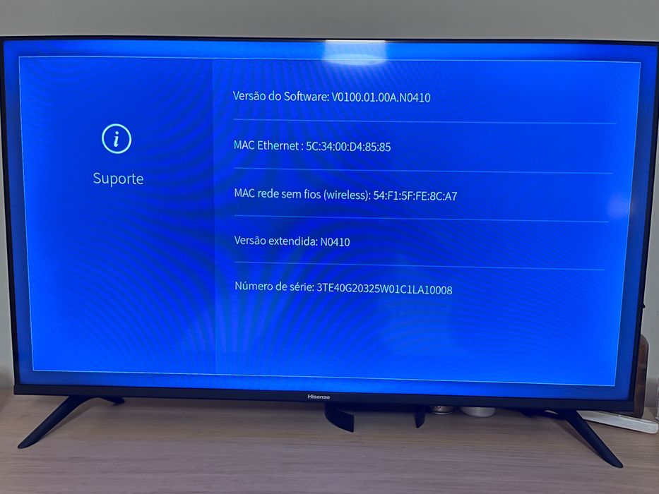 Televisão Hisense 43” polegadas
