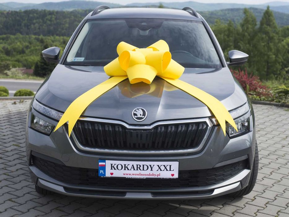 Kokarda Ozdobna Na Prezent/Auto Duża Piękna 60 cm