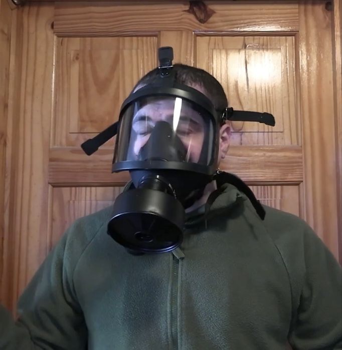 Протигаз з фільтром NBC A2B2E2K2P3 від отруйних речовин хімії радіації