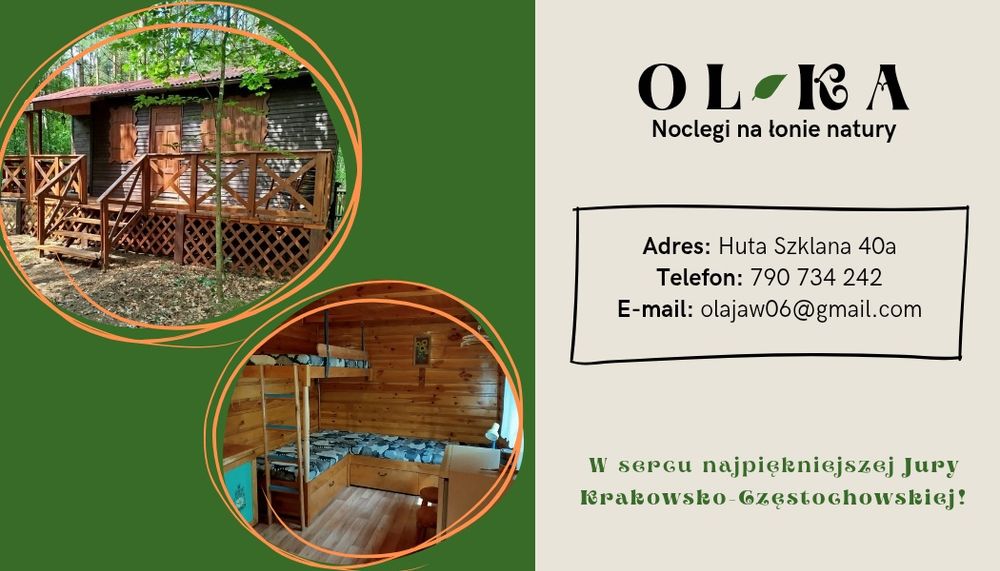 Domek wypoczynkowy OLKA w sercu Jury Krakowsko-Częstochowskiej