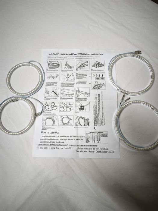 Kit Angel Eyes SMD para VW Golf MK4 – Novo