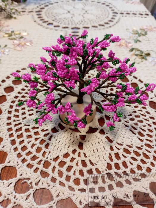 Дерево з бісеру 13см.