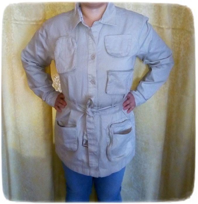 NOWA Beżowa kurtka - katana w rozmiarze 14 (XL) (100% bawełna)