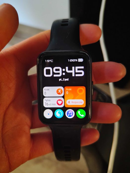 Sprzedam Huawei Watch Fit 2 Active Czarny z GPS