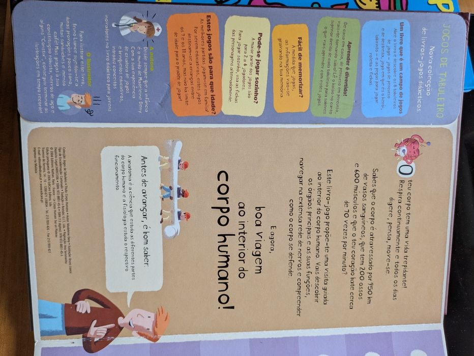 Corpo Humano 8 jogos de tabuleiro para saber tudo