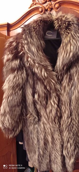 Полушубок  чернобурка