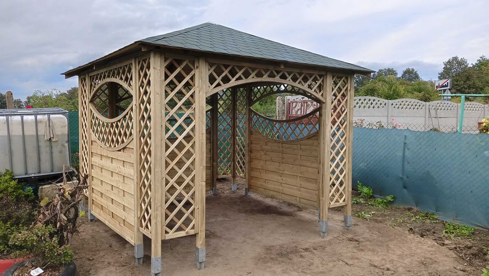 ALTANKA Ogrodowa 3x3 NOWA SOLIDNA z płotkami ALTANY typ PAWILON Promo