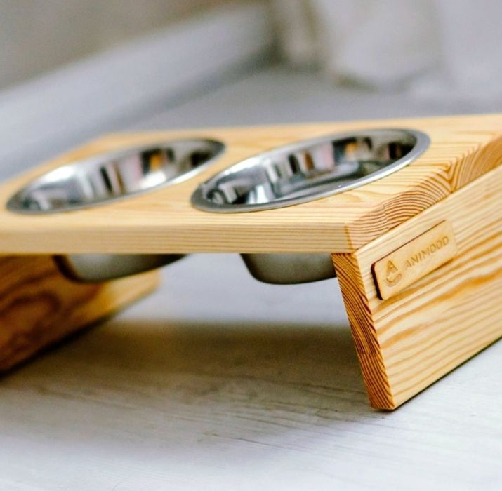 Stojak na miaski dla psa 2x0,45 L