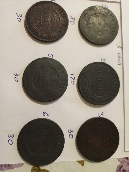 Монеты царской россии.