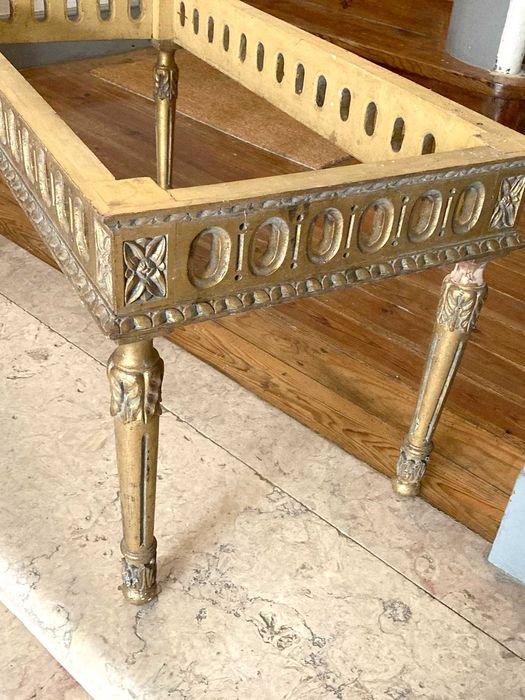 Mesa Madeira Rococo, Art Deco, Antigo