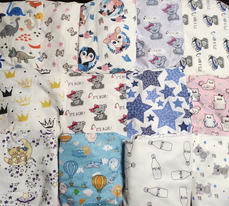 Простирадло байкове в дитяче ліжечко