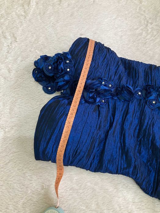 Святкова коктельна синя сукня р С/ХС