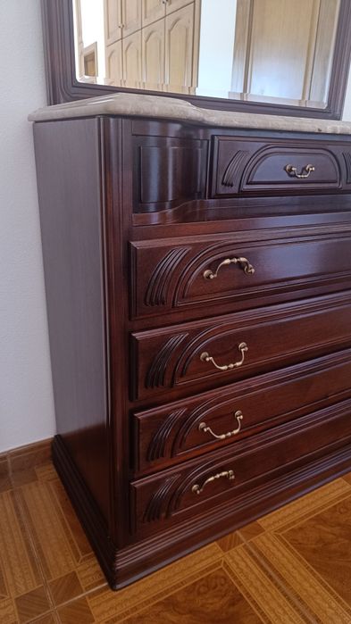 Conjunto quarto madeira maciça