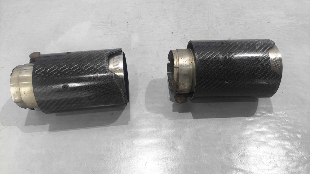 Ponteiras Escape Originais BMW M POWER com acabamento em Carbono