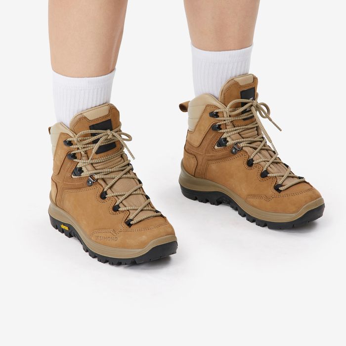 Botas de Trekking de couro impermeáveis Mulher Vibram MT500 Leather -