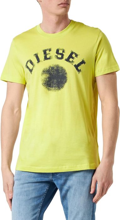 Чоловіча футболка Diesel With Logo And Circle Print Slim-Fit