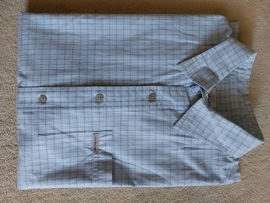 Camisa Manga Curta Calvin Klein Jeans | Vintage EUA | Tam. M | 100% Algodão