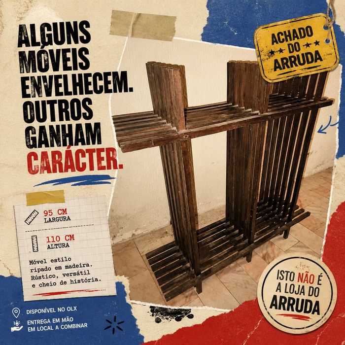 Móvel estilo ripado