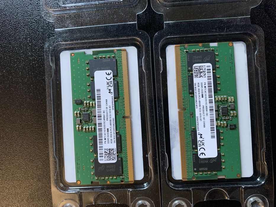 Оперативна памʼять Crucial DDR5 16GB (2x8GB) 4800MHz SODIMM