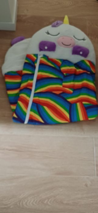Saca cama  Dormi Locos para criança 1,37 x 51cm, conversível em almofada