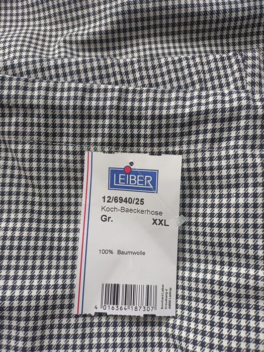 Spodnie kucharskie męskie XXL nowe