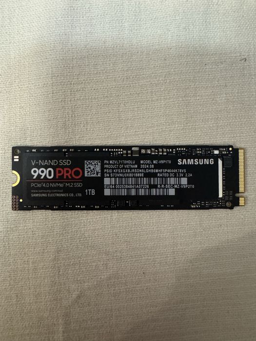 Ssd 1Tb Samsung 990 Pro \ Pci-e 4.0 \ без наработки