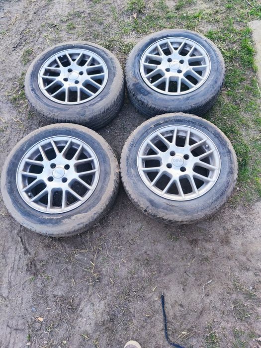 Koła/Felgi aluminiowe DBV 15" + opony 195/60 R15 – bardzo dobry stan