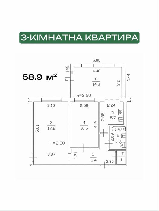 Квартира + комерція 22 м² з окремим входом — готово під бізнес