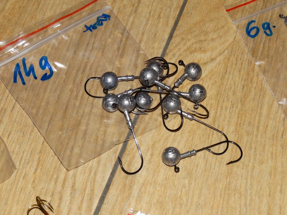 Zestaw spinningowych  przynęt wędkarskich